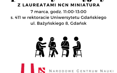 Panel dyskusyjny Miniatura NCN – 7.03.2023, godz.11:00, sala 411 – Rektorat